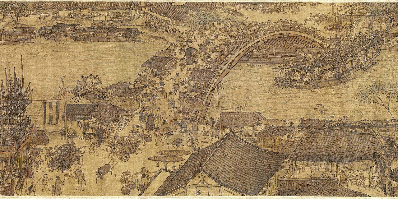 Along the River During the Qingming Festival (detail)