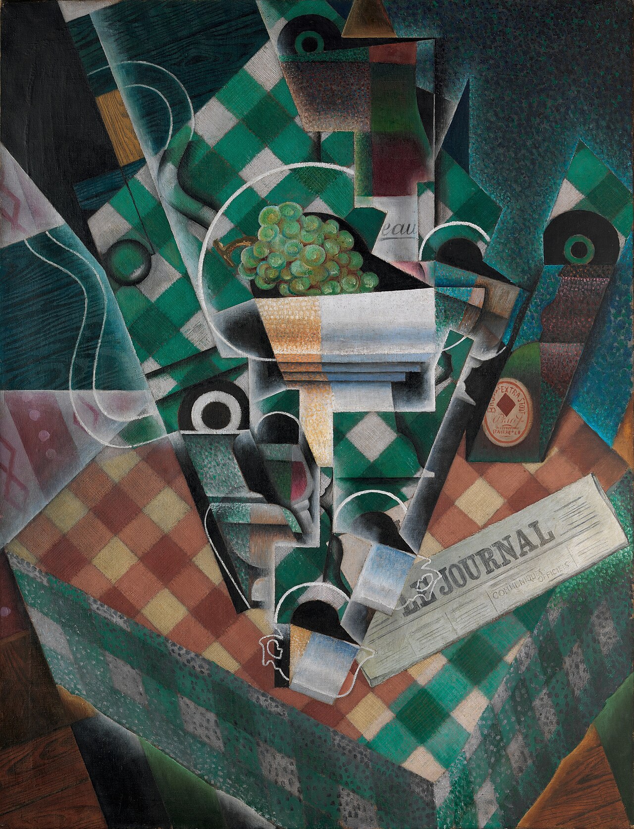 Still Life with Checked Tablecloth